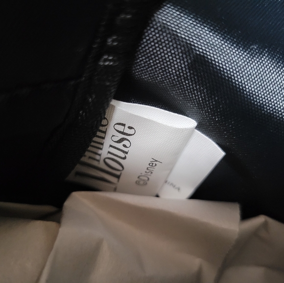 Disney Minnie Mouse Black & Red Polka Dot Bow Tie Small Backpack Purse NWT - Picture 12 of 12